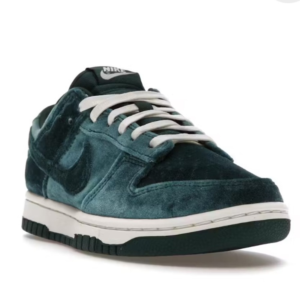 NIB Nike Dunk Low Velvet Teal Sneakers